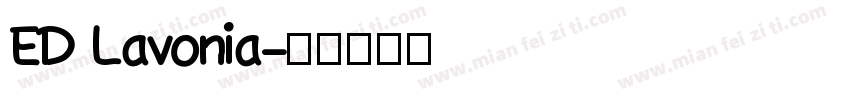 ED Lavonia字体转换